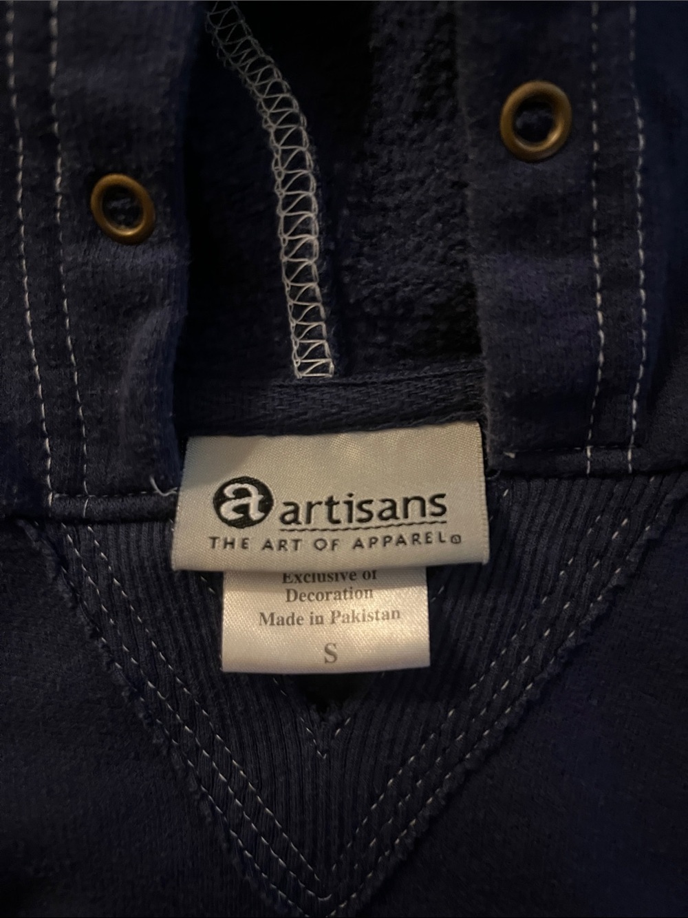 Bearizona Arizona Hoodie Small Navy Blue Bear Graphic Pullover Souvenir Artisans - Picture 2 of 5
